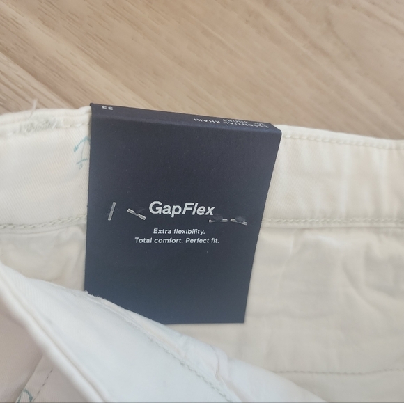 GAP ESSENTIAL KHAKI 10" SHORT white with blue anchors,GAPFLEX - Picture 5 of 6